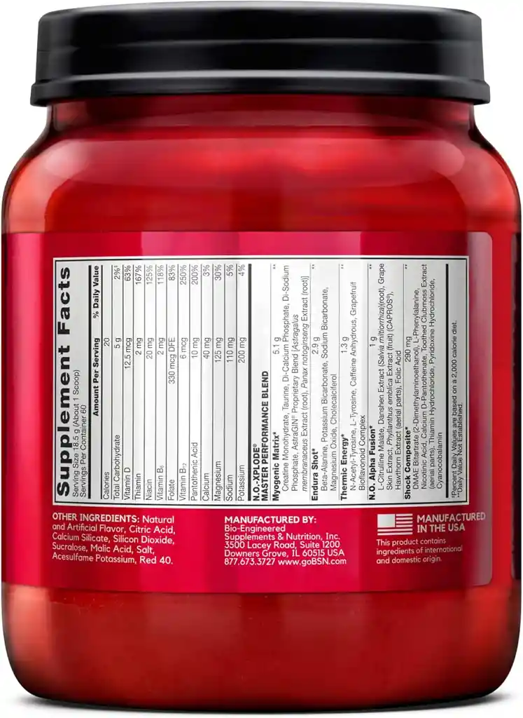 No Xplode 60 Servicios Fruit Punch - Bsn