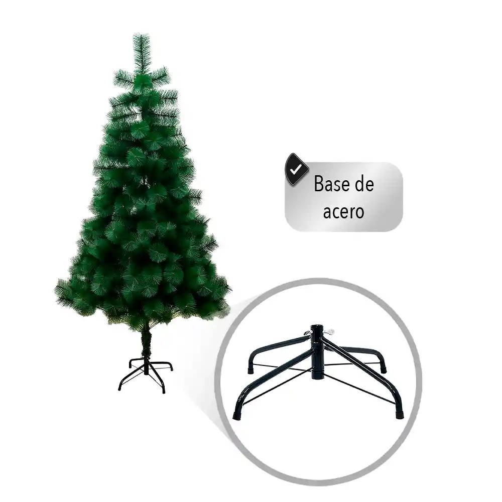 Árbol Artificial De Navidad Verde 1.80m