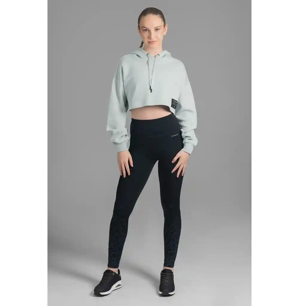 Ultimate Hoodie Crop Mujer Mint - Xs