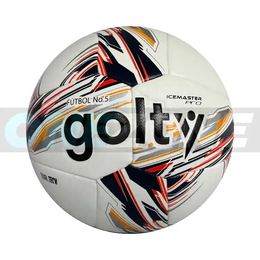 Balón De Fútbol #5 Pro Golty Ice Master Dualtech/ Naranja