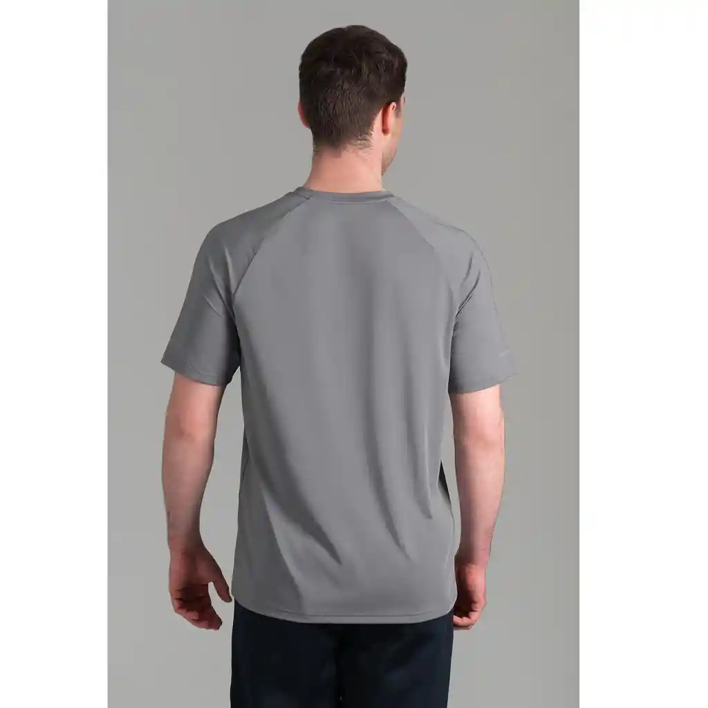 Ultimate Camiseta Deportiva Mc Raglan Sport Hombre Silver - M