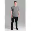 Ultimate Camiseta Deportiva Mc Raglan Sport Hombre Silver - Xl