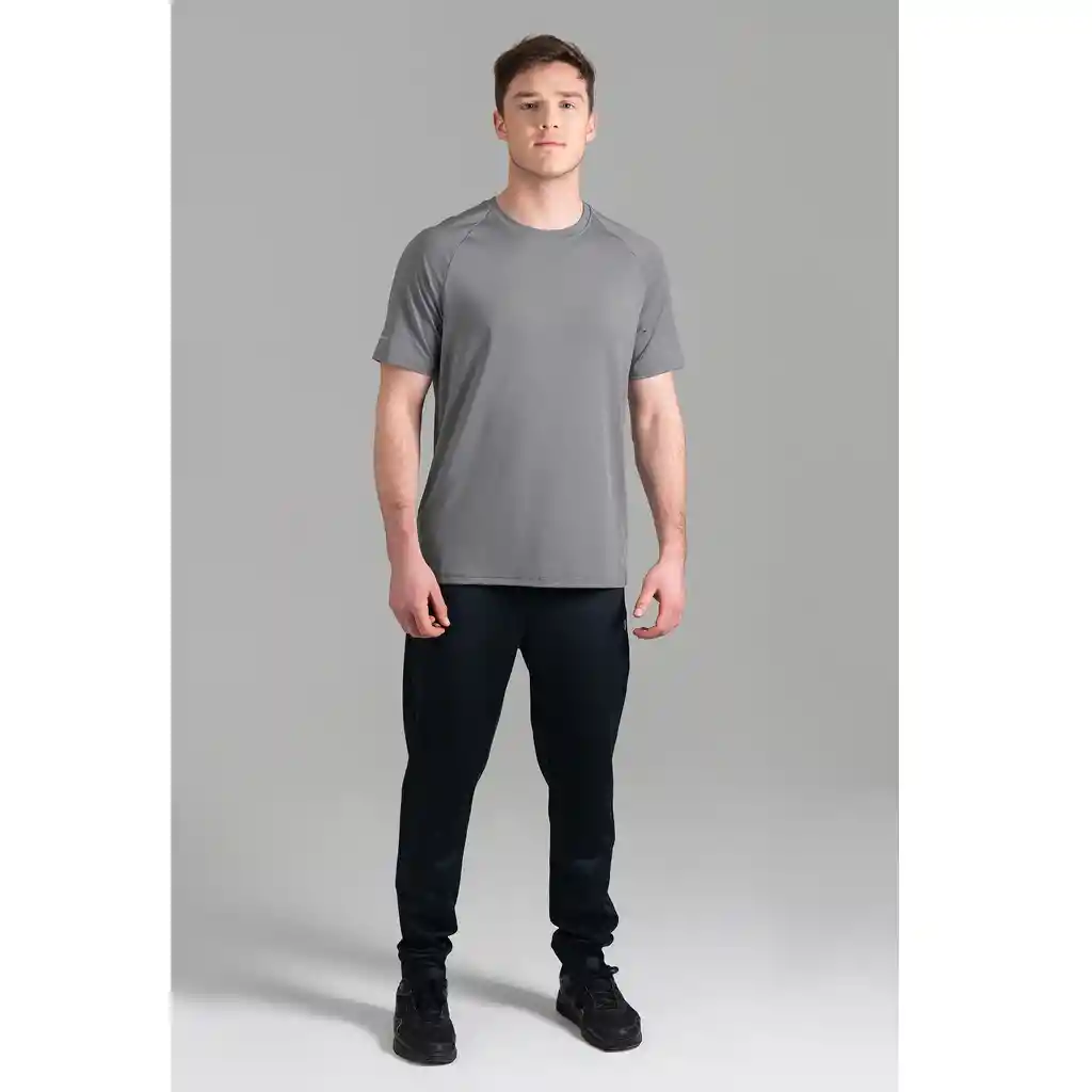 Ultimate Camiseta Deportiva Mc Raglan Sport Hombre Silver - Xl