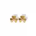 Aretes De Trébol De 3 Hojas Pequeño