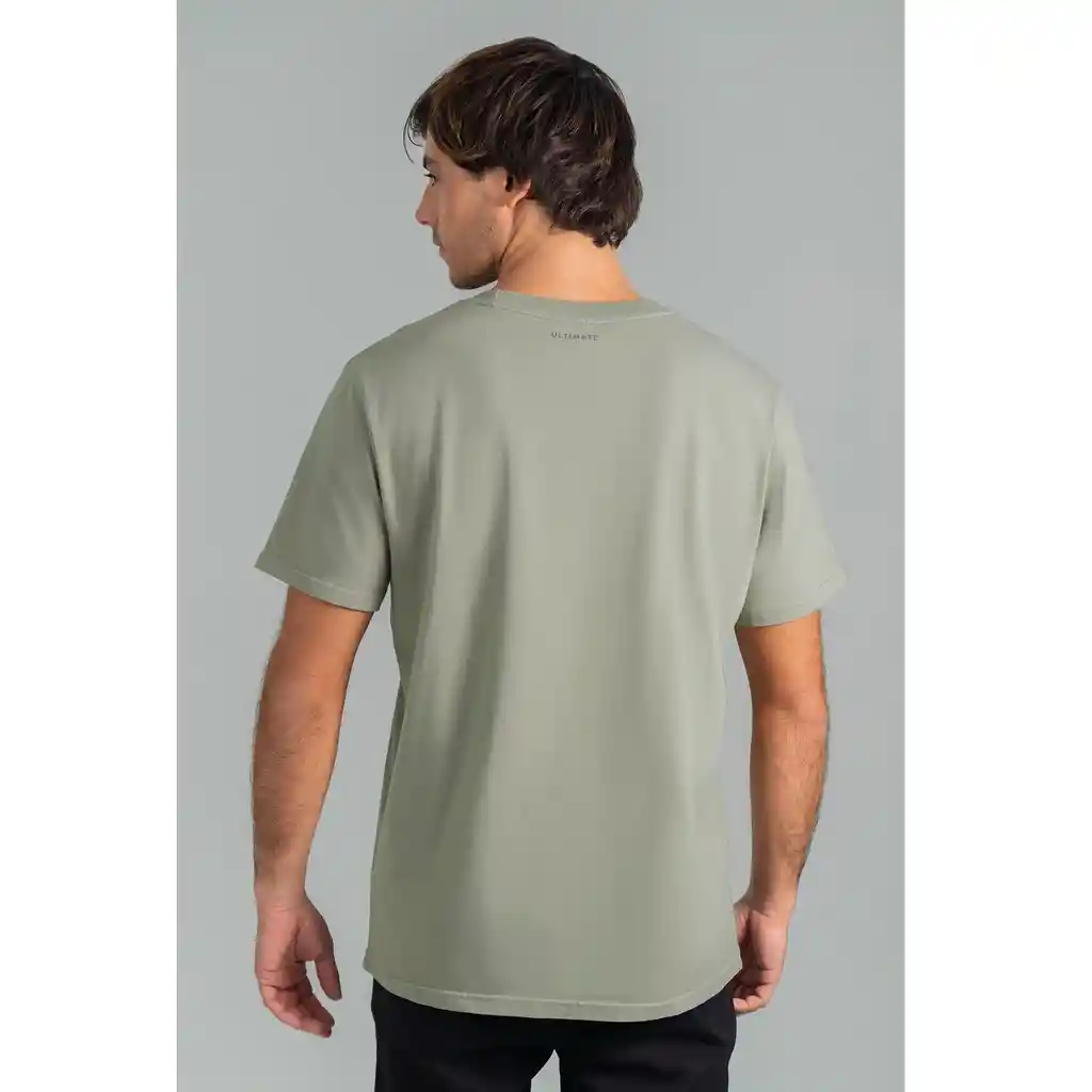 Ultimate Camiseta Deportiva Mc Hombre Olive Green - M