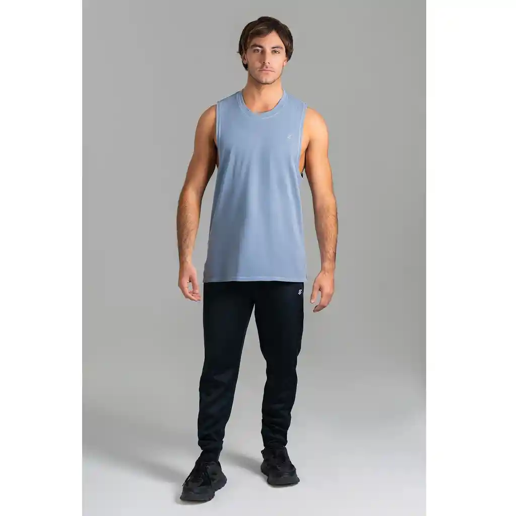 Ultimate Camiseta Deportiva Sm Hombre Blue Mirage - M