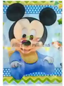 Mantel Mickey Mouse Bebe X Unidad