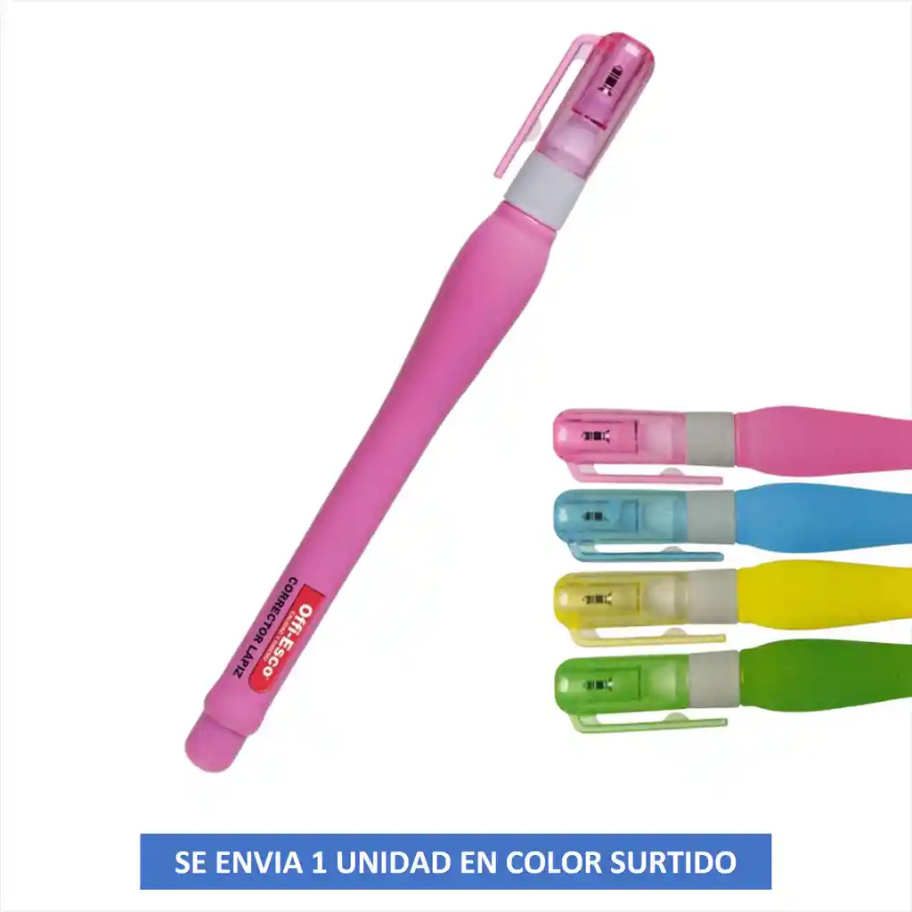Corrector Liquido 5ml Offi Esco Oe-256 Tipo Liquid Paper Colores Surtidos