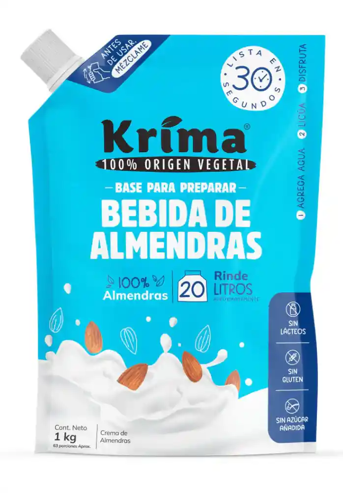 Base Para Leche Almendras 1kg - Bebida Vegetal