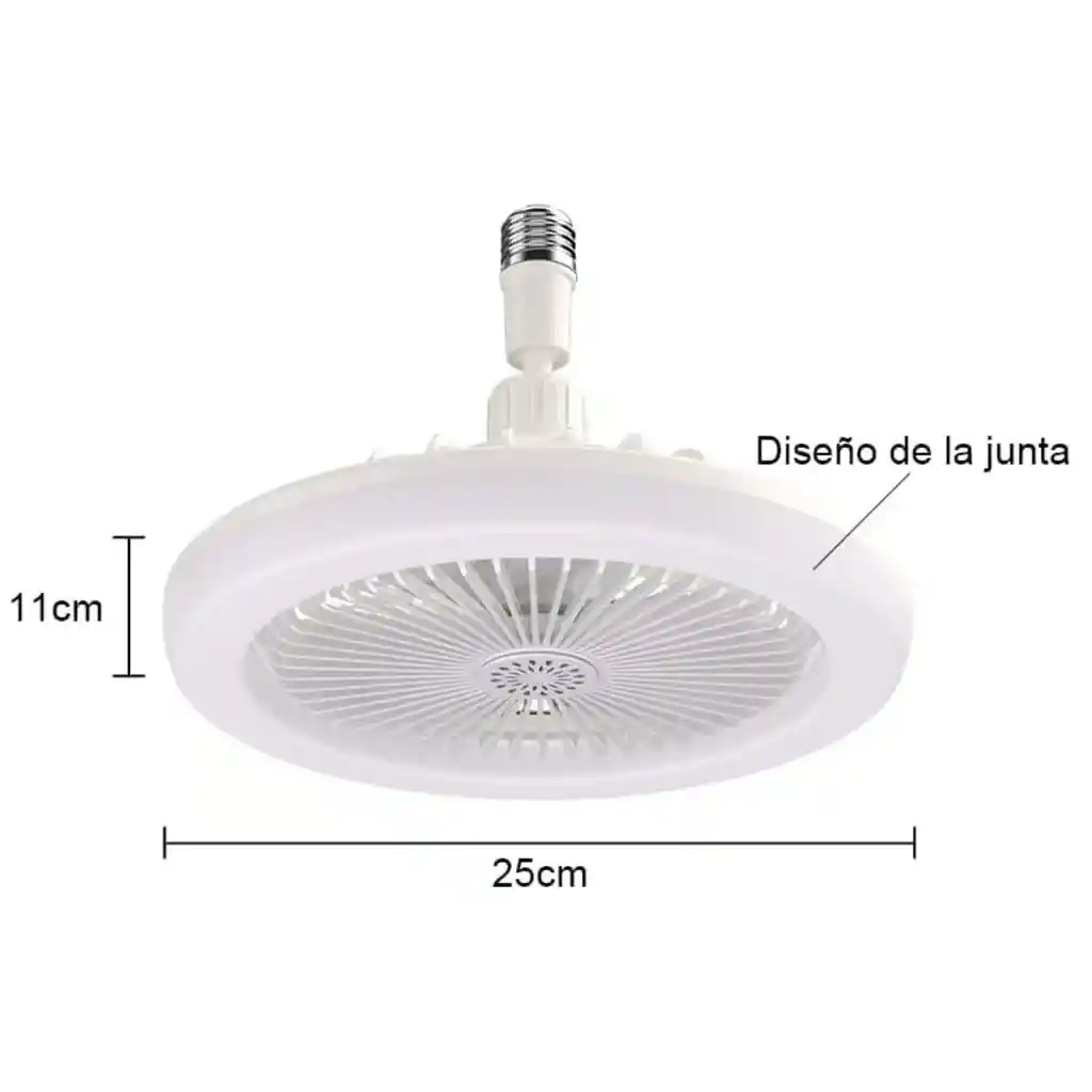 Bombillo Led Ventilador De Techo Luz De Anillo