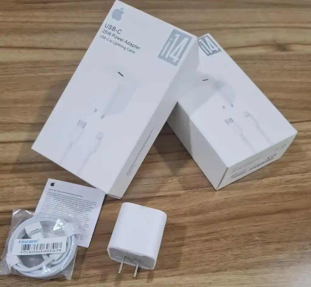 Cargador+ Cable Apple 14 Pro Max 25w Power Adapter Usb-c To Lightning Cable