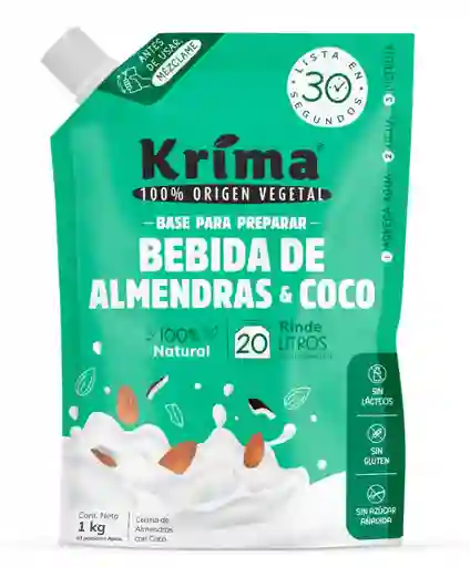 Base Para Leche De Almendras De Coco 1kg