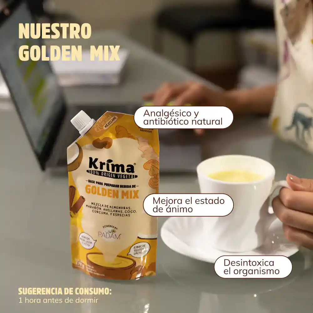 Bases Para Preparar Bebida Golden Mix Latte - Padam