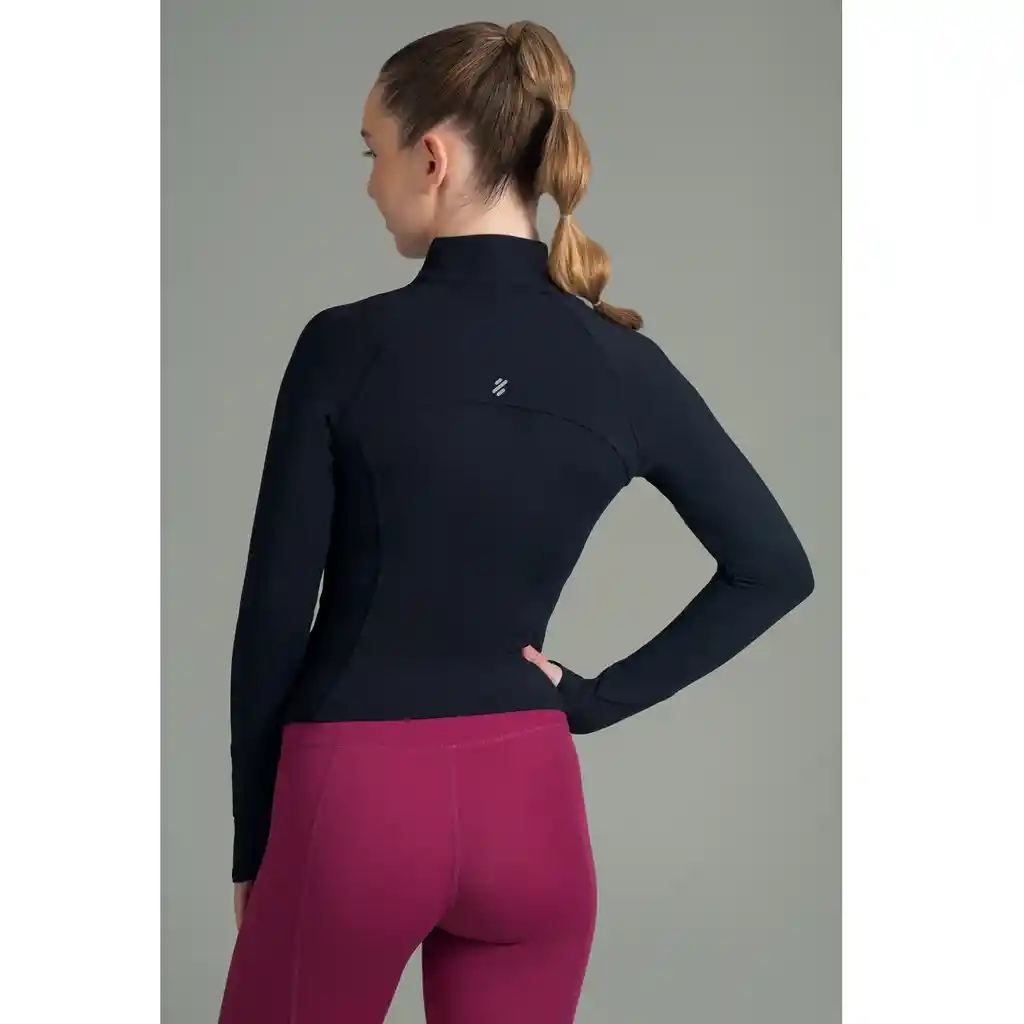 Ultimate Full Zipper Sport Mujer Vintage Black - S