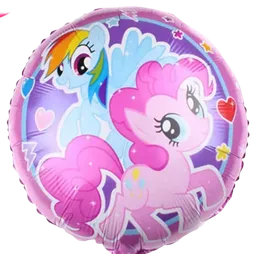 Globo Metalizado Rosado Pony