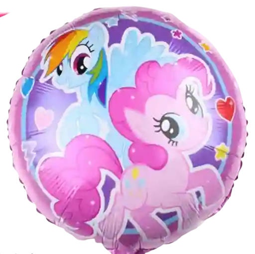 Globo Metalizado Rosado Pony