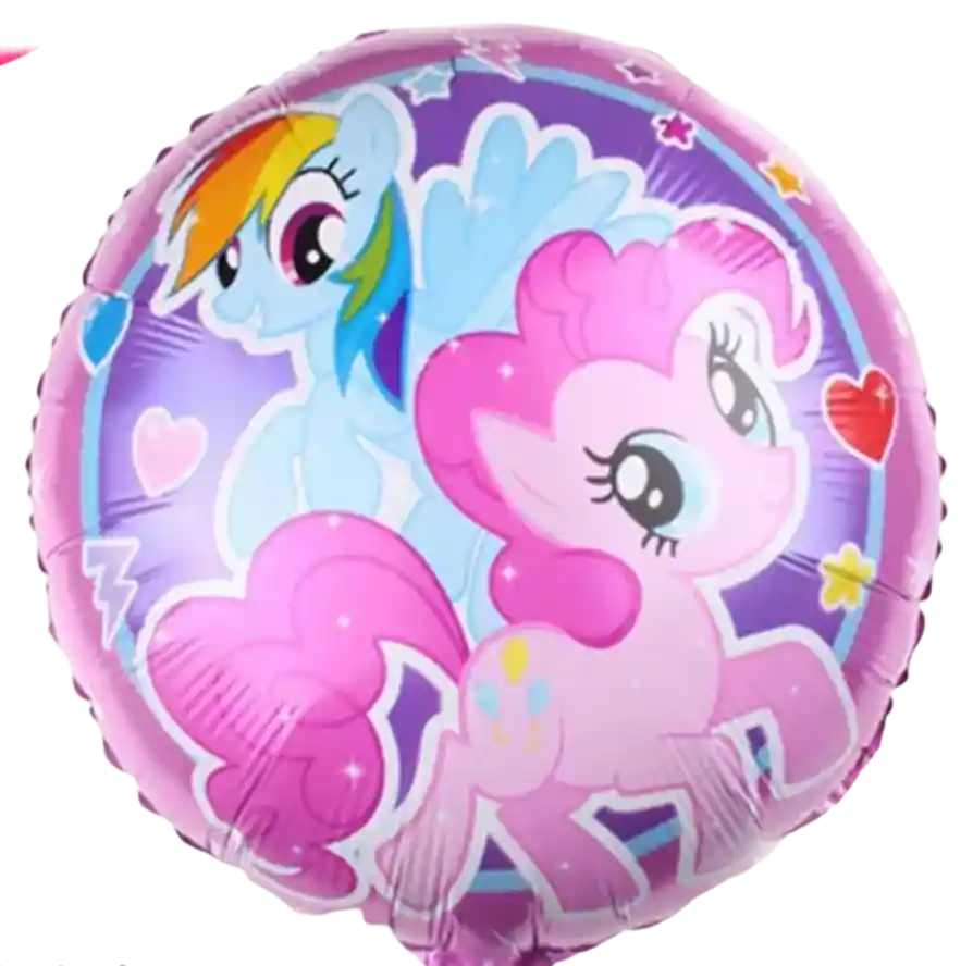 Globo Metalizado Rosado Pony