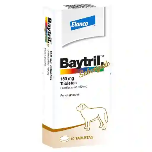 Baytril 150 Mg Caja 10 Tabletas