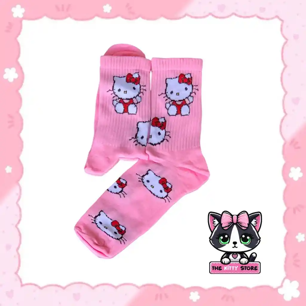 Medias Kitty Pink.