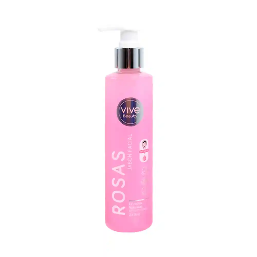 Jabón Facial Gel Rosas 240 Ml