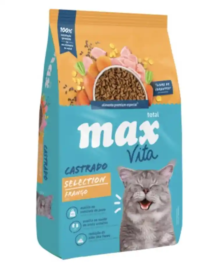 Max Vita Gato Castrado Selection Frango 1kg