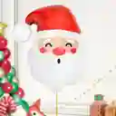 Globo Papa Noel Cara Metalizado