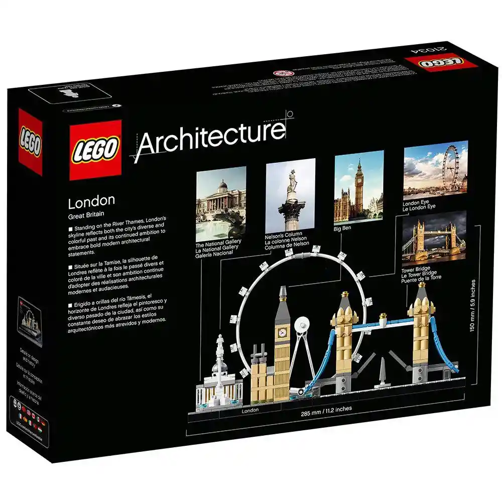 Lego Set De Construcción Londres 468 Piezas Adulto Original