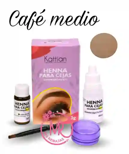 Henna En Tono Café Medio Para Cejas.