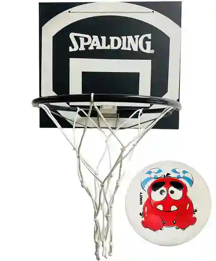 Tablero De Baloncesto + Aro + Malla + Pelota Golty En Caucho Blanco