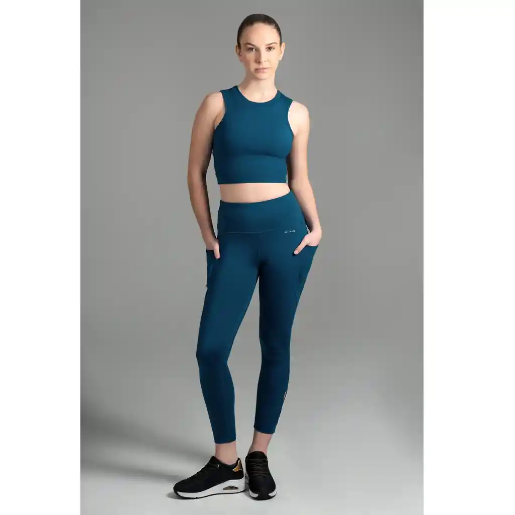 Ultimate Top Sport Mujer Oil Blue - Xs