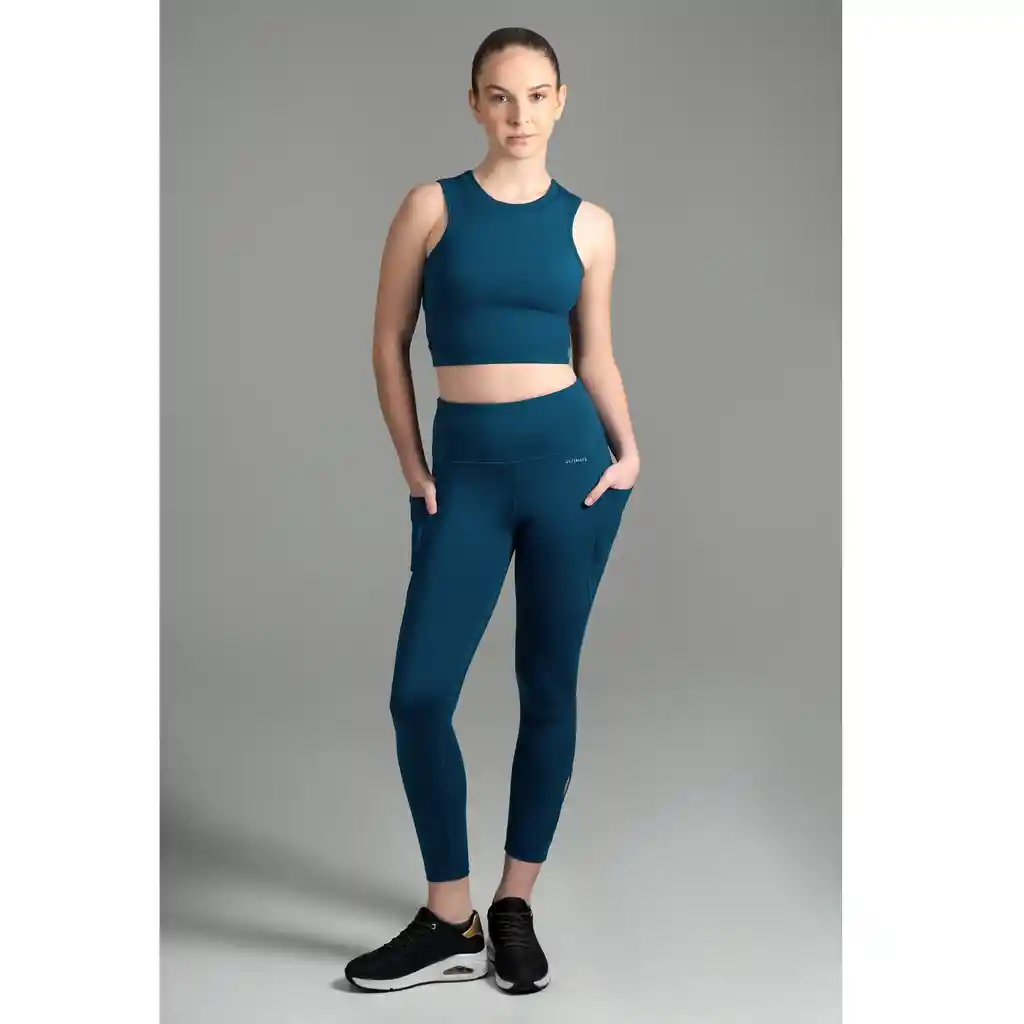 Ultimate Top Sport Mujer Oil Blue - S