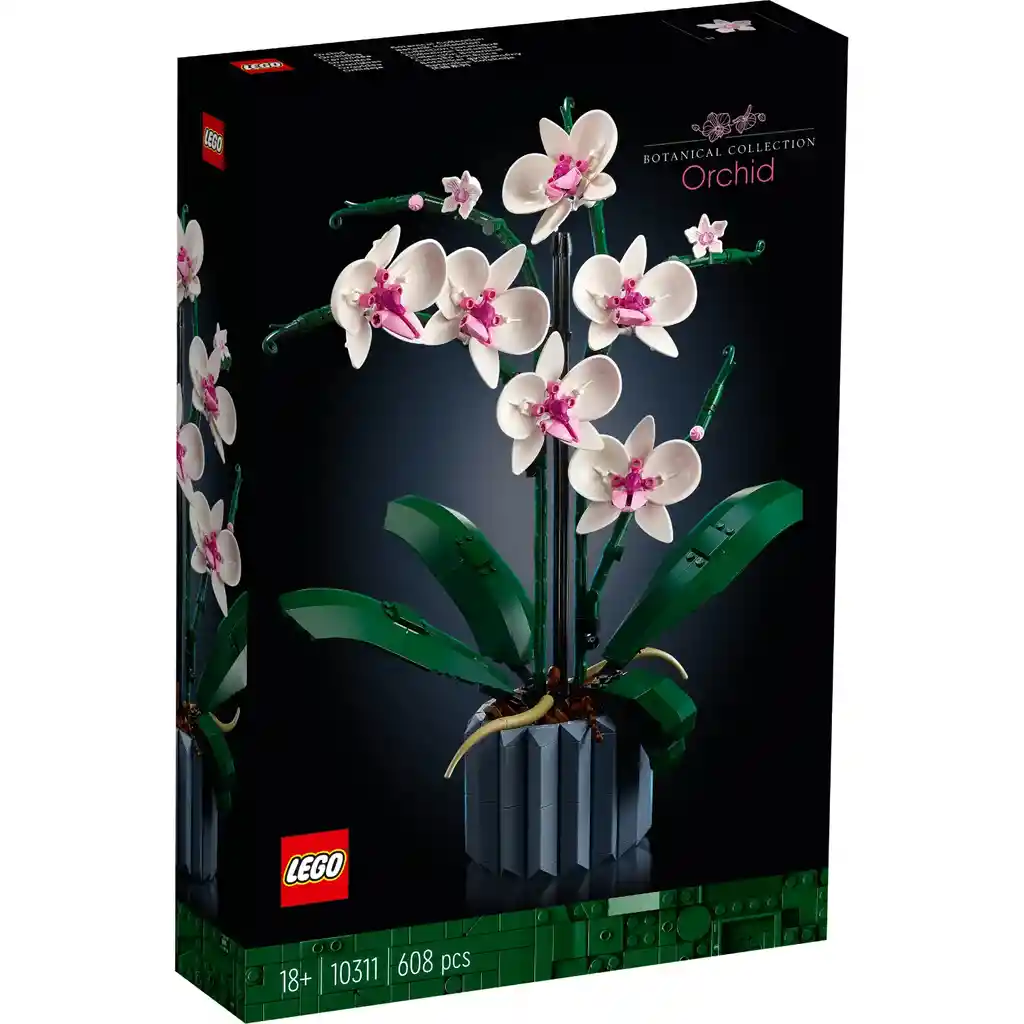 Lego Set Construcción Orquídea 608 Piezas Adulto Original