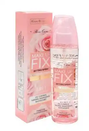 Fijador De Maquillaje Rose Care Make Up Fix Setting Spray Kiss Beauty