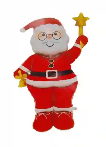 Papa Noel O Santa En Globo Metalizado Grande