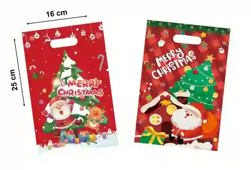 Bolsa Dulcera X 2 Uds Diseños Surtidos De Navidad