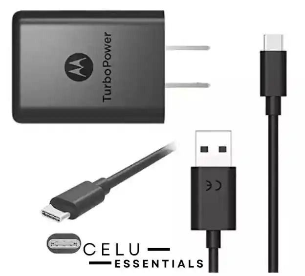 Cargador Completo Motorola Cable + Cubo 67w Turbo Power Genérico
