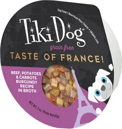 Tiki Dog Petites Taste Of France Carne Burgundy 85gr Bandeja