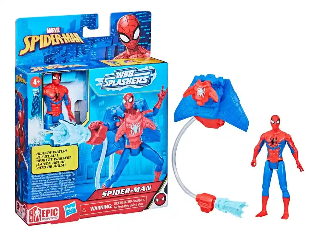 Figura De Acción Marvel Spider-man Web Splashers F8294 De Hasbro Epic Hero Series