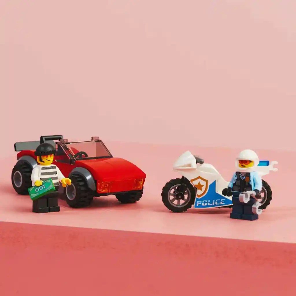 Lego Set Construcción Moto Y Auto 59 Piezas Niños Original