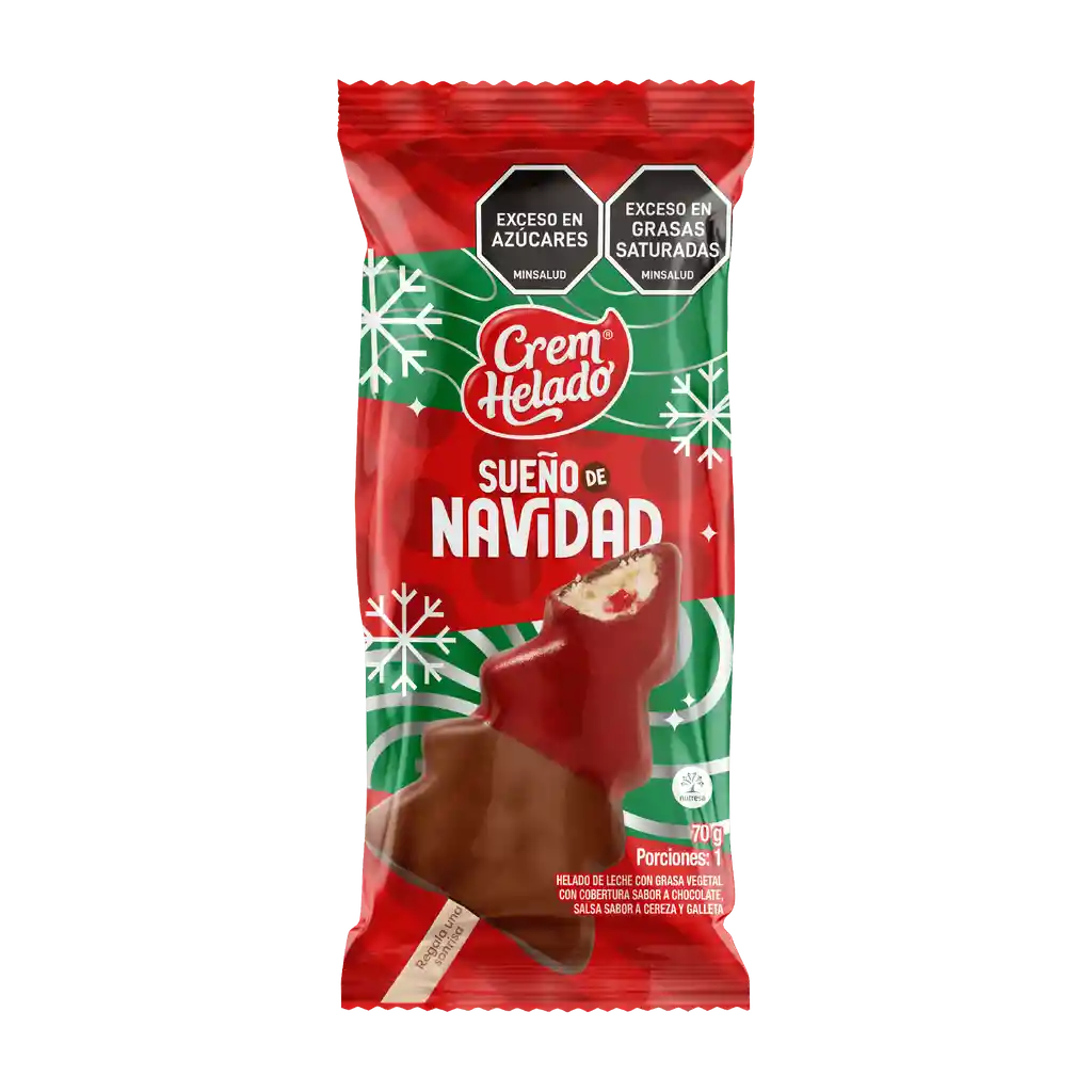 Paleta Sueno De Navidad Ch X70g