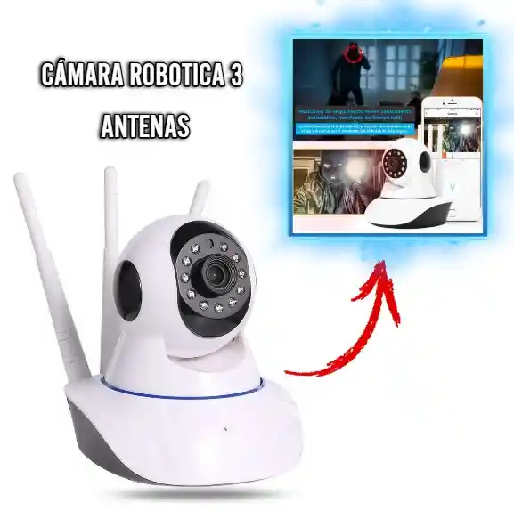 Cámara Robótica 3 Antenas: Protección Total Con Visión Expandida
