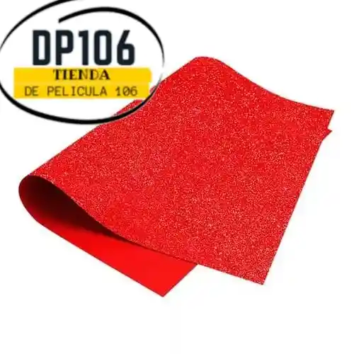 Foami Escarchado Rojo Pliego X 1 Und / Foamy / Fomi