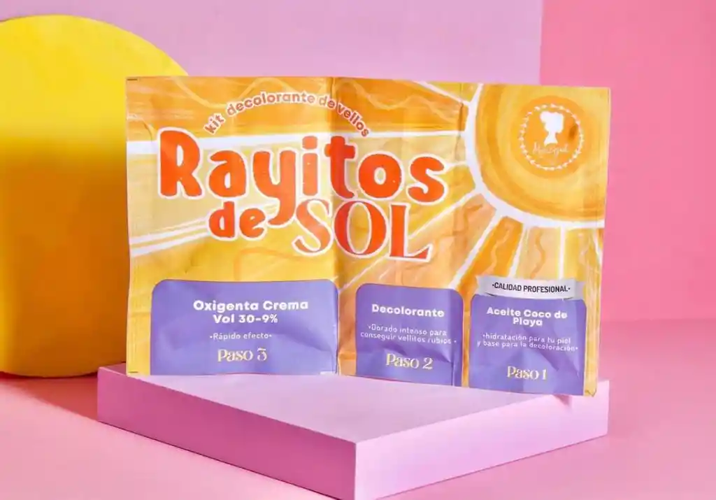 Rayito De Sol, Kit Decolorante De Vellos