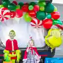 Globo Cabeza Del Grinch Verde Para Decoracion De Navidad