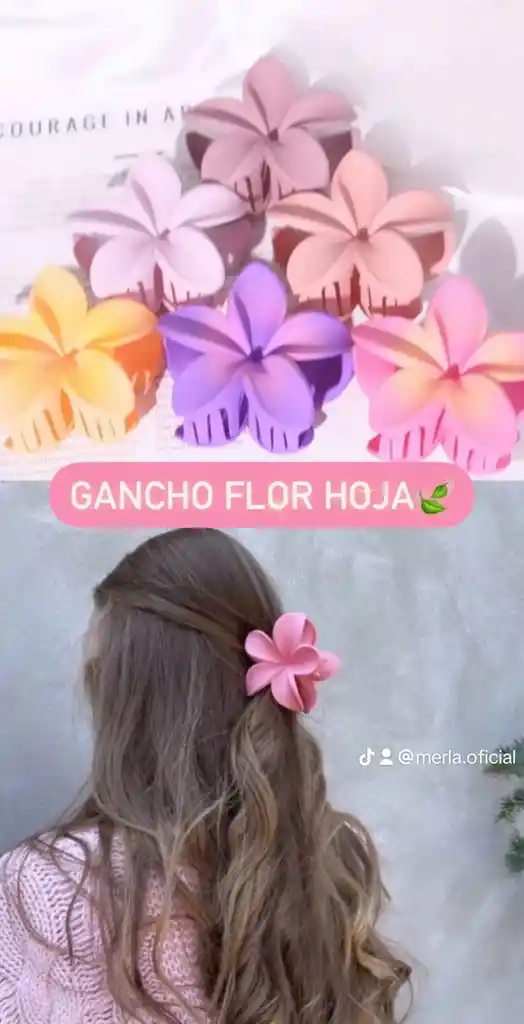 Gancho Flor Hoja