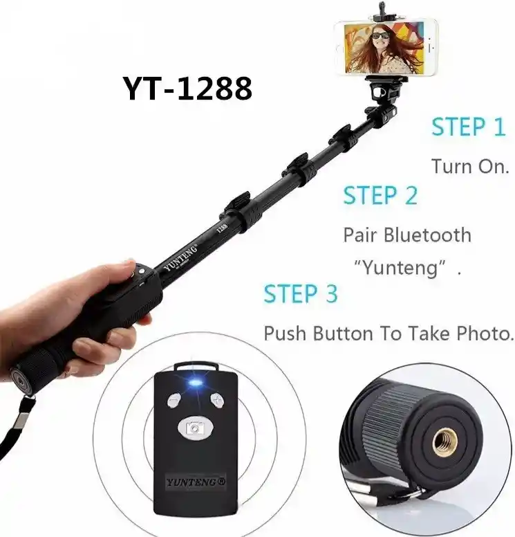 Palo Selfie Profesional + Bluetooth Mando Yunfeng 1288