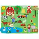 Tablero Educativo De Aprendizaje Temprano, Tablero De Granja De Fieltro Reutilizable