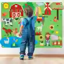 Tablero Educativo De Aprendizaje Temprano, Tablero De Granja De Fieltro Reutilizable