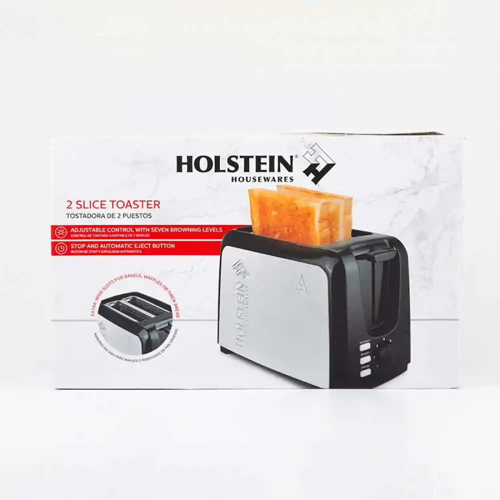 Tostadora Holstein Negro 2 Rb 750 W Acero Inoxidable