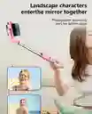 Selfie Bluetooth Con Tripode R1 Para Móvil Rotación 360° (rosado)